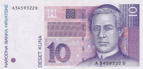 Croatia, 10 Kuna, 1993, AUNC, p29a