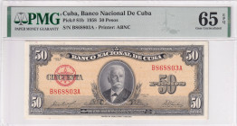 Cuba, 50 Pesos, 1958, UNC, p81b