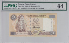 Cyprus, 1 Pound, 2004, UNC, p60d