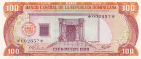 Dominican Republic, 100 Pesos Oro, 1977, UNC, p125s, SPECIMEN