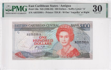 East Caribbean States, 100 Dollars, 1986/1988, VF, p20a