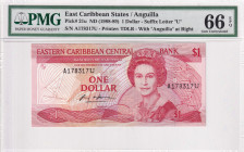 East Caribbean States, 1 Dollar, 1988/1989, UNC, p21u