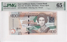 East Caribbean States, 100 Dollars, 2015, UNC, p55b