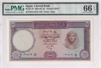 Egypt, 5 Pounds, 1964/1965, UNC, p40