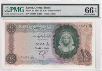 Egypt, 10 Pounds, 1961/1965, UNC, p41