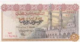 Egypt, 50 Pounds, 1978, AUNC, p43c