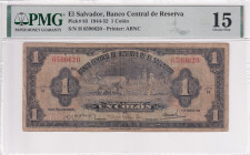 El Salvador, 1 Colón, 1944/1954, FINE, p83