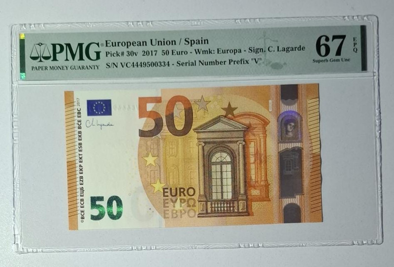 European Union, 50 Euro, 2017, UNC, p30v

PMG 67 EPQ

Estimate: USD 100-200