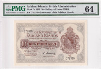 Falkland Islands, 10 Shilings, 1960, UNC, p7a