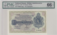 Falkland Islands, 1 Pound, 1977, UNC, p8c