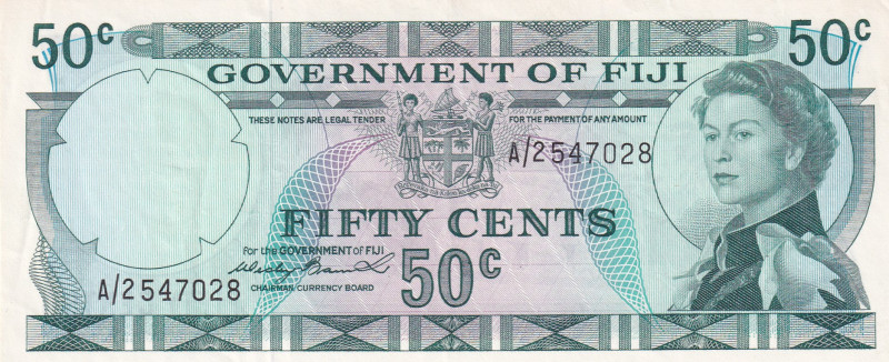 Fiji, 50 Cents, 1971, VF, p64a

Queen Elizabeth II Portrait

Estimate: USD 1...