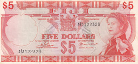 Fiji, 5 Dollars, 1974, VF, p73b