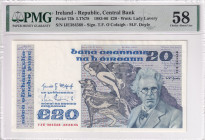 Ireland, Republic, 20 Pounds, 1983/1986, AUNC, p94bs