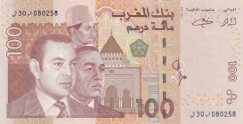 Morocco, 100 Dirhams, 2002, UNC, p70