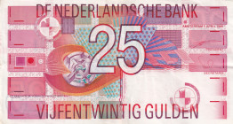 Netherlands, 25 Gulden, 1989, VF, p100a