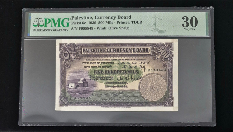 Palestine, 500 Mils, 1939, VF, p6c

PMG 30

Estimate: USD 1.500-3.000