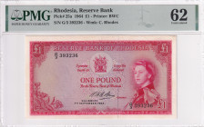 Rhodesia, 1 Pound, 1964, UNC, p25a