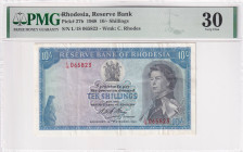 Rhodesia, 10 Shilings, 1968, VF, p27b