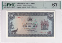 Rhodesia, 10 Dollars, 1976, UNC, p37a