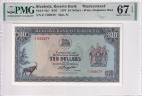 Rhodesia, 10 Dollars, 1979, UNC, p41a, REPLACEMENT