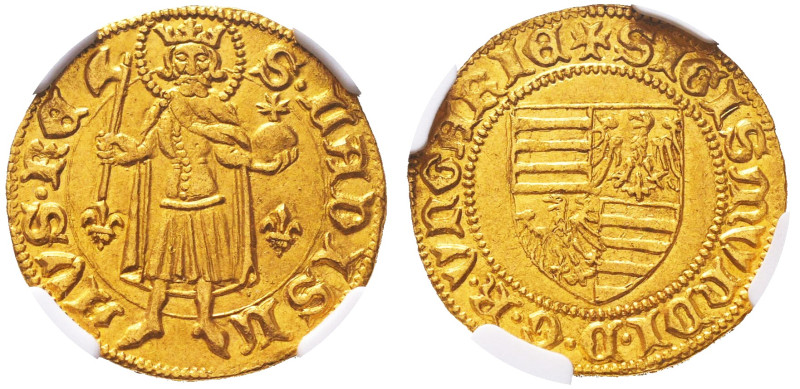 Sigismund of Luxembourg, Hungary - Elected Kings
Goldgulden (1387-89) Kaschau


...