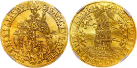 House of Habsburg - Wolf Dietrich von Raitenau (1587-1612) 4 Ducat ND Turmprägung