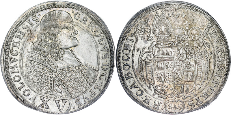 Karl II. von Liechtenstein (1664-1695) 

XV Kreuzer 1694 SAS Kremsier

6,49 g – ...