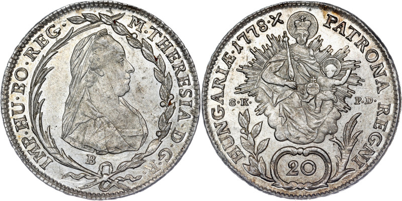 Maria Theresa, House of Habsburg
20 Kreuzer 1778 Kremnitz

Maria Theresia, RDR
2...