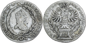 Maria Theresia (1740-1780) 10 Kreuzer 1765 Karlsburg