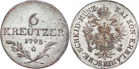 Franz I. (1792 -1835) 6 Kreuzer 1795 G