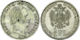 House of Habsburg - Franz Joseph I. (1848-1916) ¼ Gulden 1859 A