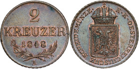 Franz Joseph I. (1848-1916) 2 Kreuzer 1848 A