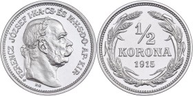 Franz Joseph I. (1848-1916) ½ Korona 1915 KB