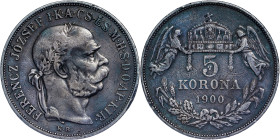 Franz Joseph I. (1848-1916) 5 Korona 1900 KB