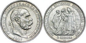 Franz Joseph I. (1848-1916) 5 Korona 1907 KB