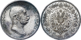 Franz Joseph I. (1848-1916) 5 Corona 1909