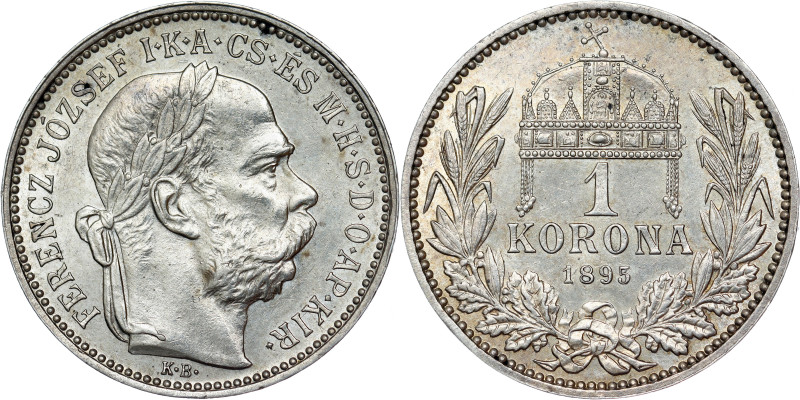 1 Korona / Krone 1895 Kremntiz / Körmöcbánya

UNC/aUNC