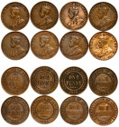 Australia – George V (1910-1936) One Penny Lot – 8 pcs