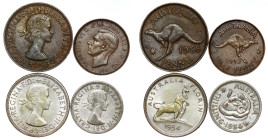 Australia – George VI and Elizabeth II Lot – 4 pcs
