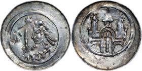 GERMANY, Selz (Abtei). temp. Heinrich VI. (1169-1197) AR Pfennig