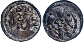 Bolesław II Śmiały (1058-1080). Denar królewski (1076-1079), Kraków / Cracow