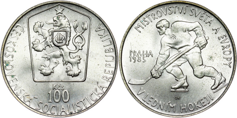 100 Korun 1985 Ice Hockey Championships

KM# 117

UNC with mint luster