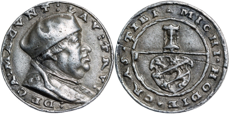 Albrecht II. Von Brandenburg, 1514-1545. 
Silbermedaille o.J. (1526), von Mathes...