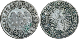 German States - Georg III, Ludwig IV, Christian, 3 Kreuzer 1658