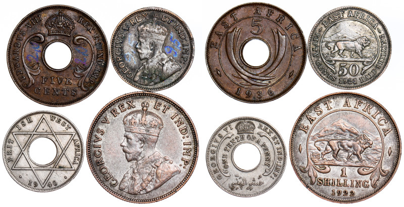 East and West Africa LOT – 4 pcs

UNC/aEF