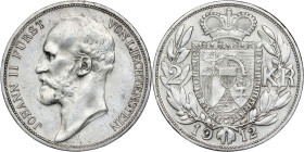 Liechtenstein - Johann II. (1858 - 1929) 2 Kronen 1912
