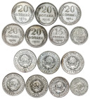Russia – C.C.C.P. - 10, 15, 20 Kopecks LOT