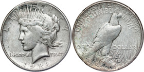 United States – 1921 Peace Silver Dollar. High Relief