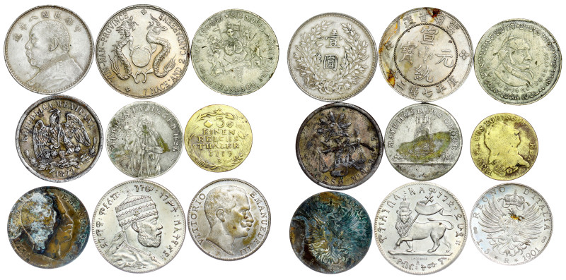 World Coins – Counterfeits, restrikes – LOT

9 pcs

VF to UNC

Sold as seen no r...