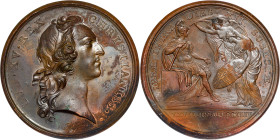 France – Louis XV, la prise d'Ypres, par Marteau, 1744 Paris